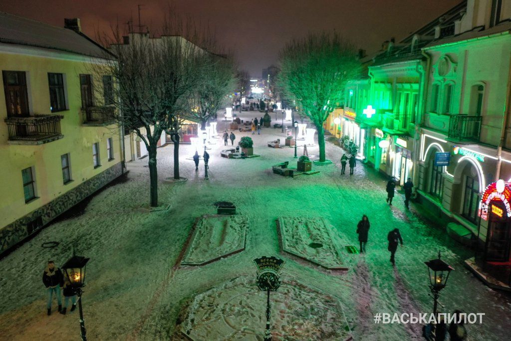 В Бресте выпал снег