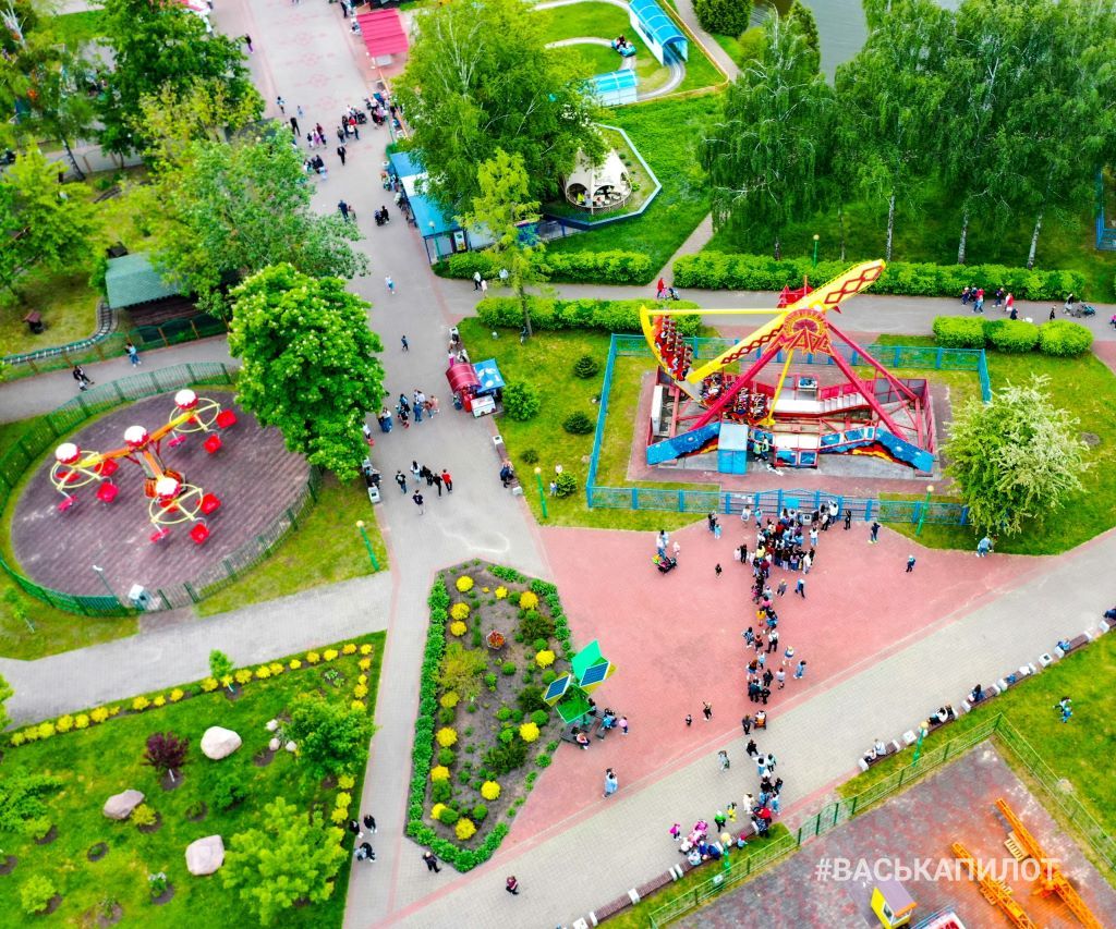 Как выглядит с высоты брестский парк культуры и отдыха