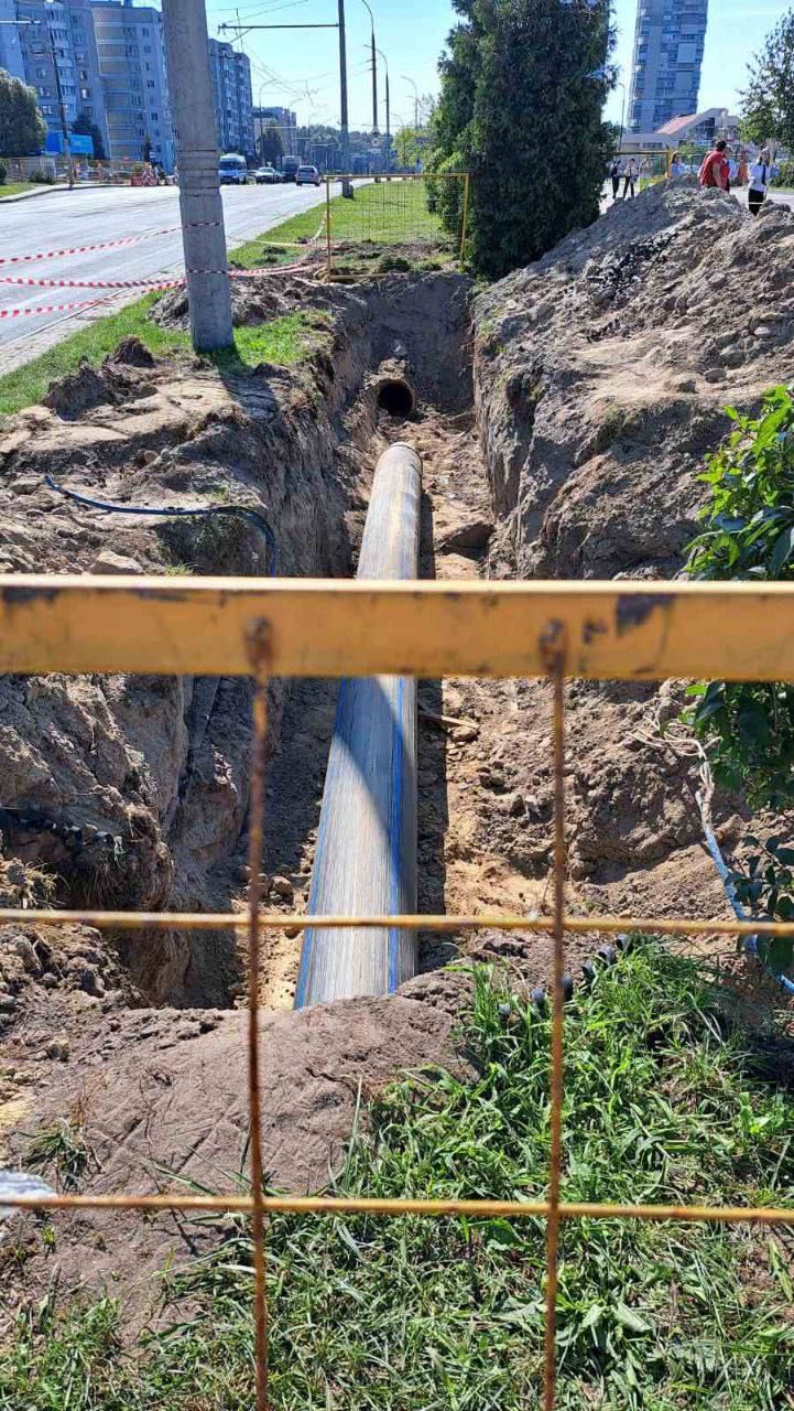 В Бресте выполняются работы по замене участка сети напорного водоотведения общей протяженностью 1250м по улице Гаврилова