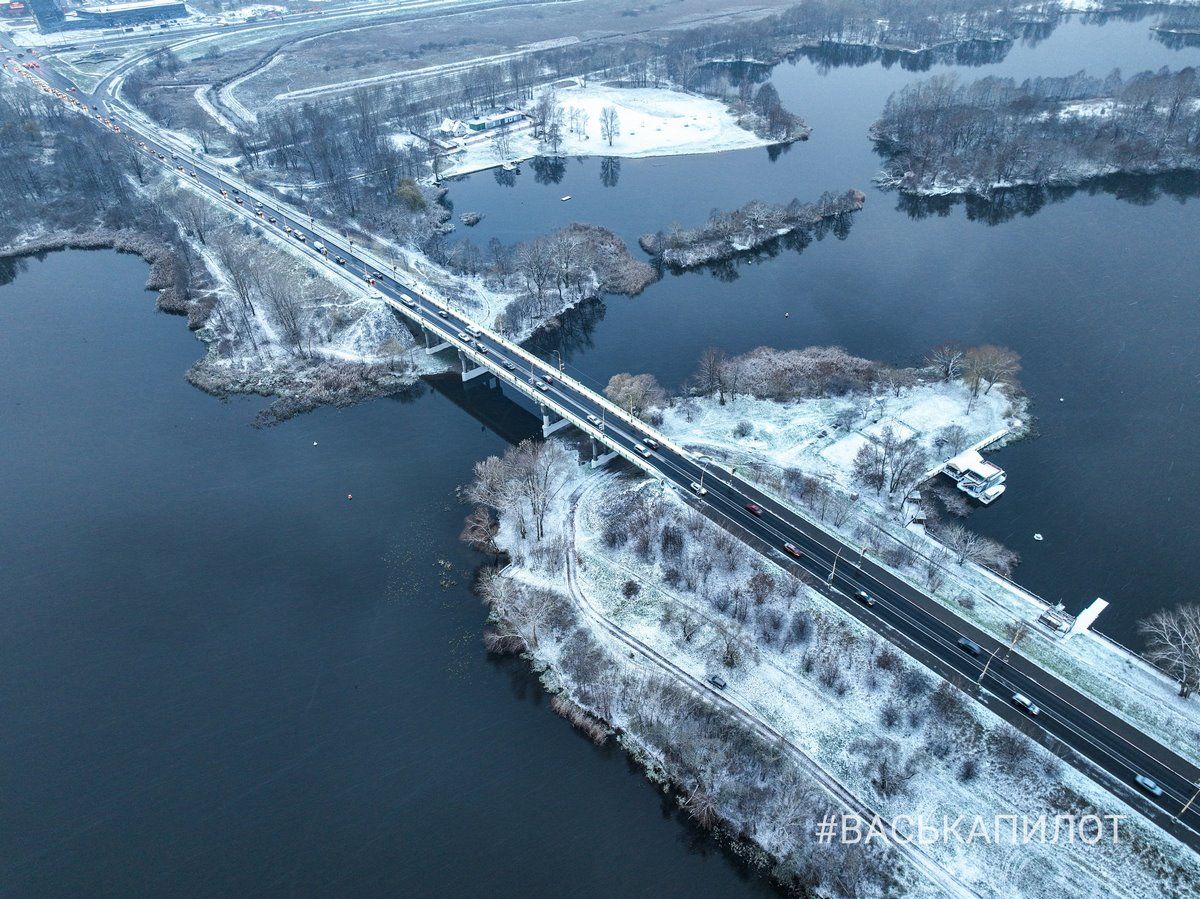 В Бресте выпал первый снег