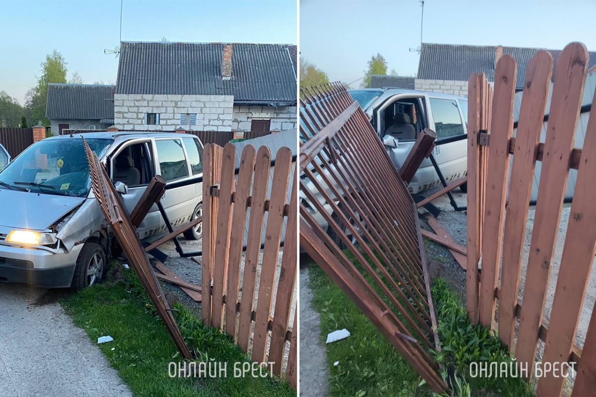 Читатель: Сегодня в Бресте на ул. Богданчука водитель Citroen въехал в забор