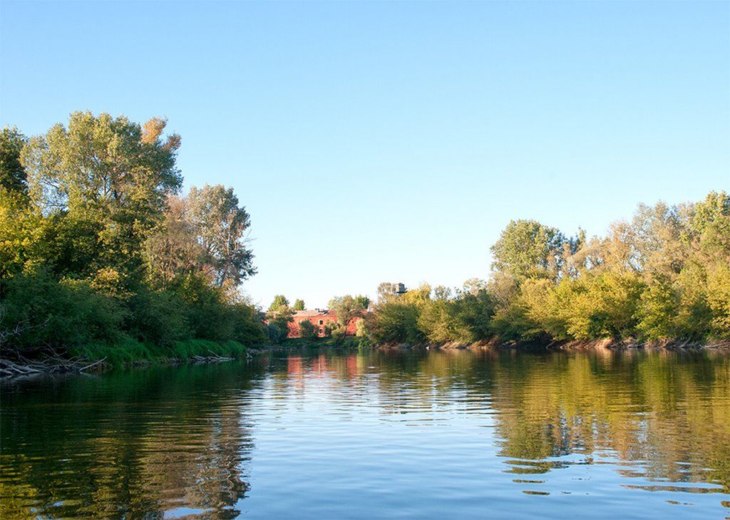 Как было раньше: Брест, вид с реки Буг