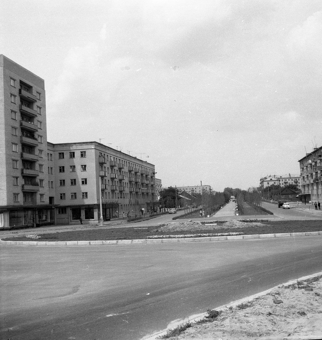 Брест, Набережная, бульвар Шевченко, 1969 год