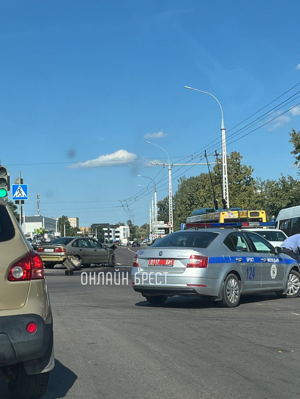 Читатель: ДТП сегодня в Бресте на Янки Купалы