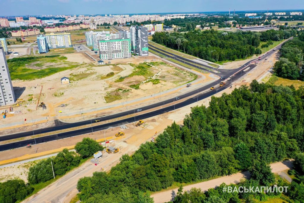 Полетали над строительными объектами в Бресте