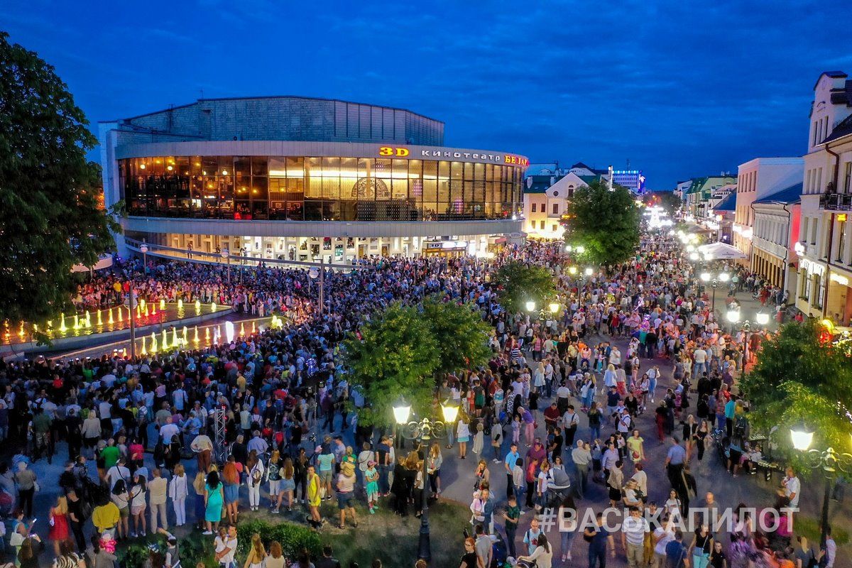 Брест, 2019 год. Открытие фонтана на Советской в Бресте