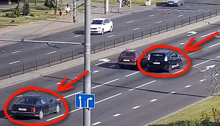 Видеокамеры зафиксировали ещё одно ДТП в Бресте