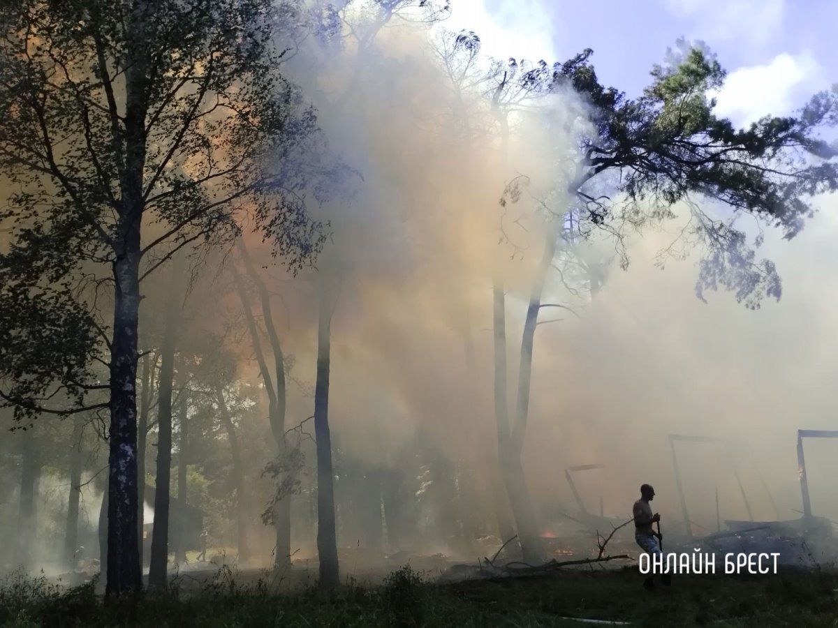 Читатель: Сегодня в Домачево произошел пожар