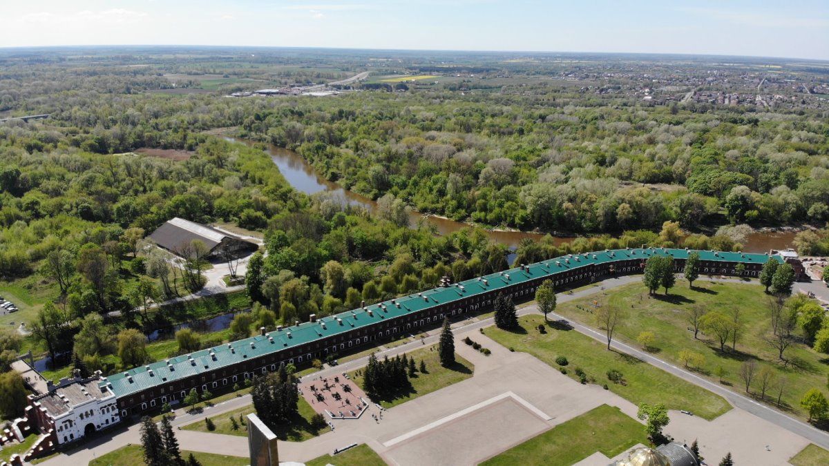 Брестская крепость с высоты птичьего полёта