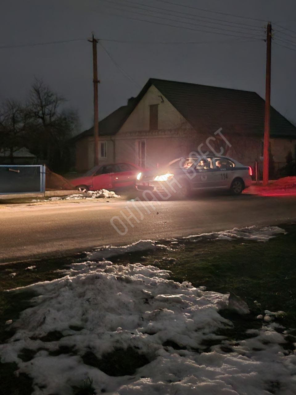 Читатель: Брестский район. Этой ночью в деревне Тельмы-1 произошло ДТП