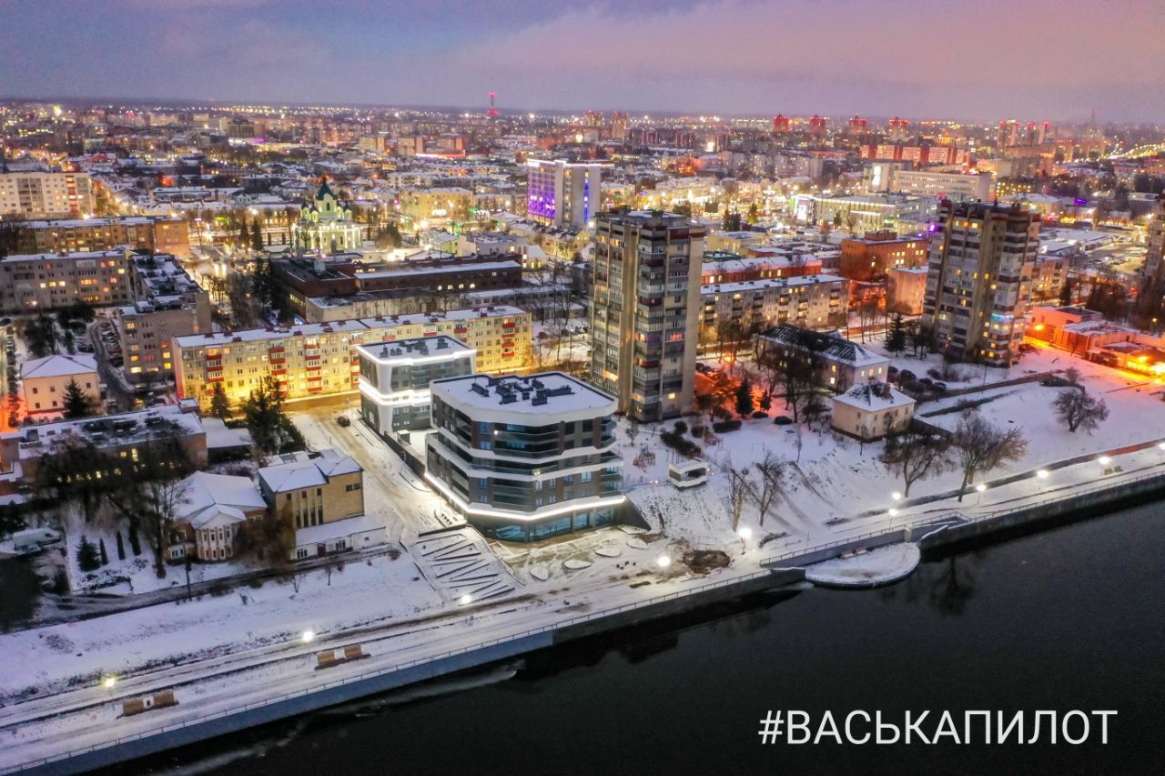 Зимний Брест с высоты