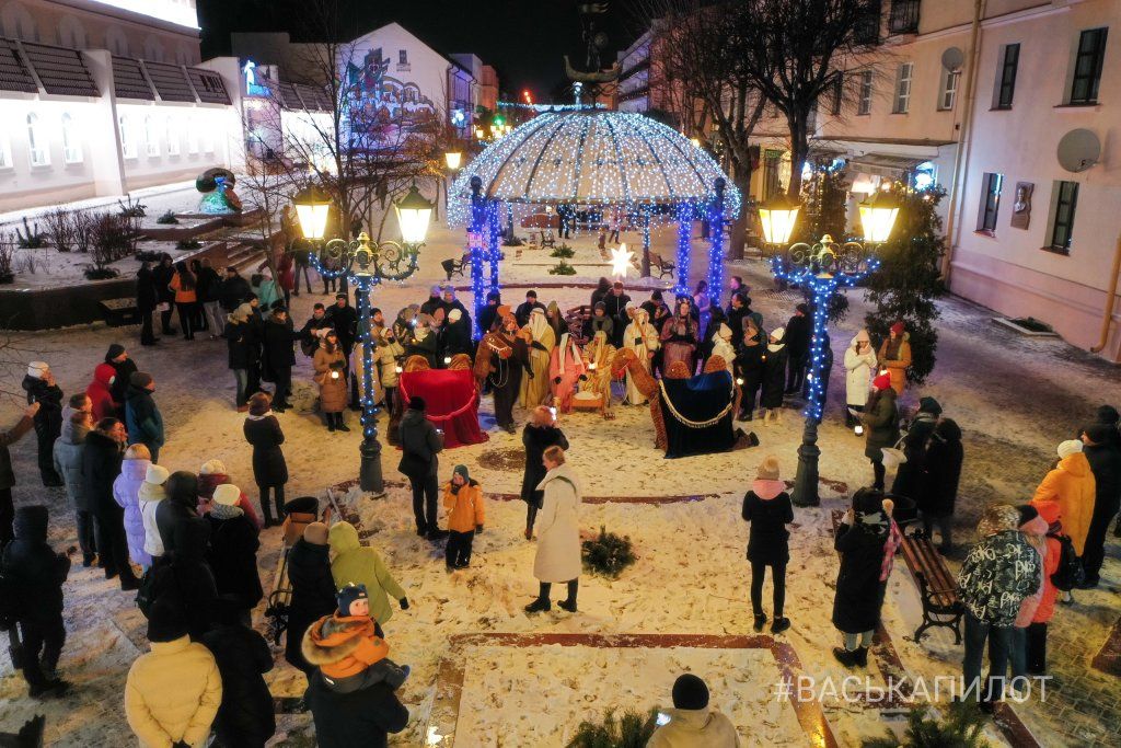 Рождественский вечер на Советской в Бресте