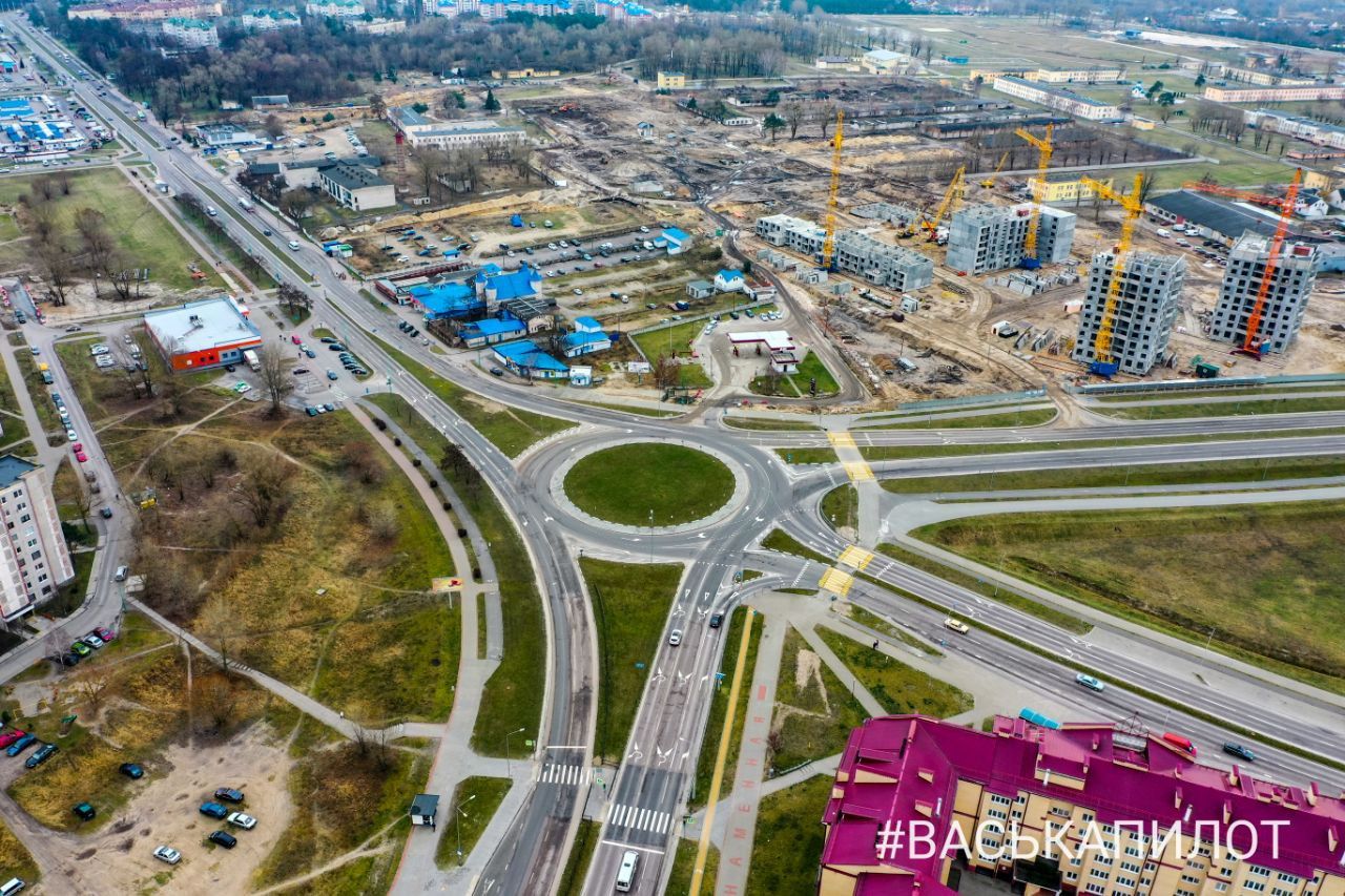 Как меняется юго-западная часть Бреста. Видео с высоты