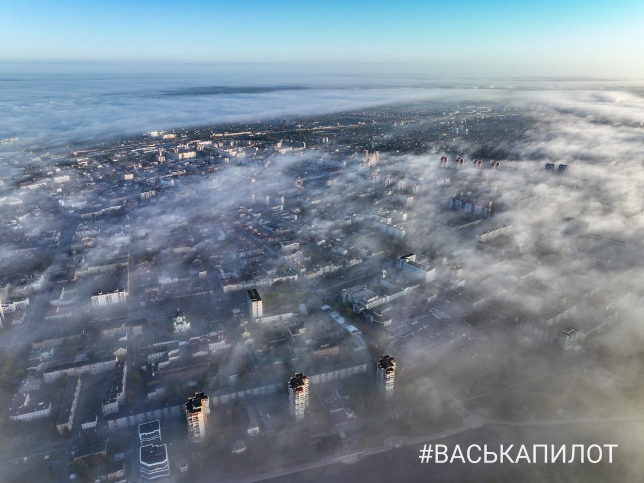 Сильный туман накрыл Брест