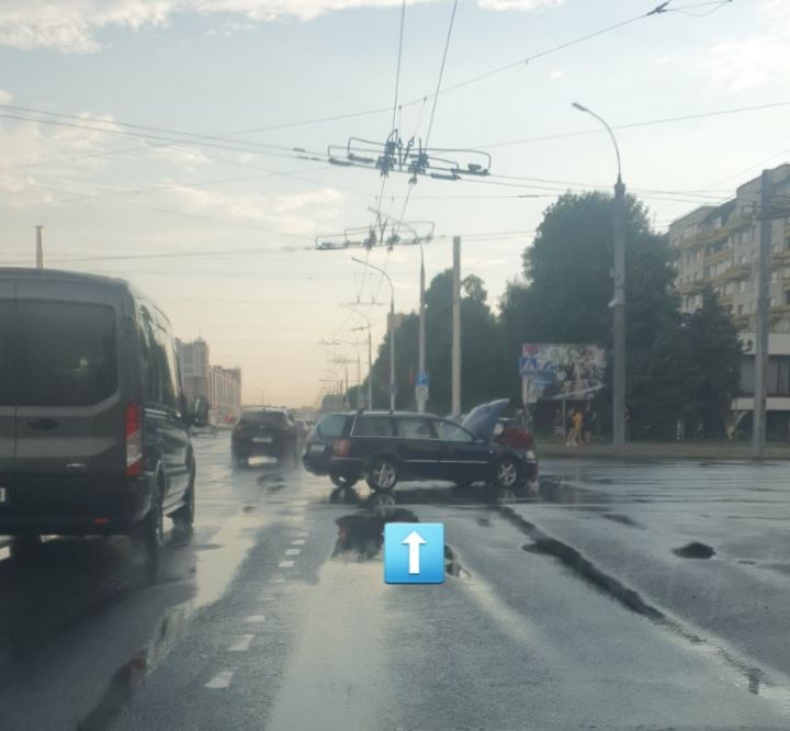 В Бресте на Московской столкнулись автомобили