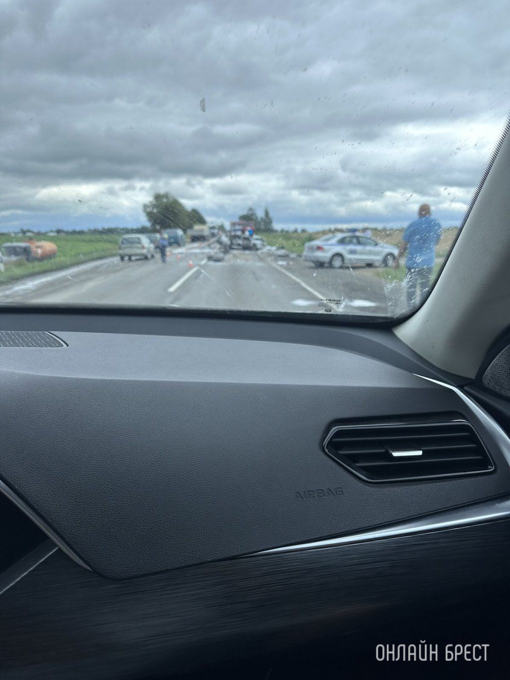 Очевидец: Страшная авария произошла возле Пинска