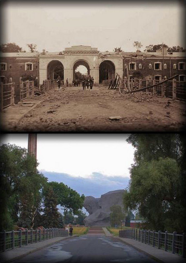 Трехарочные ворота Брестской крепости.