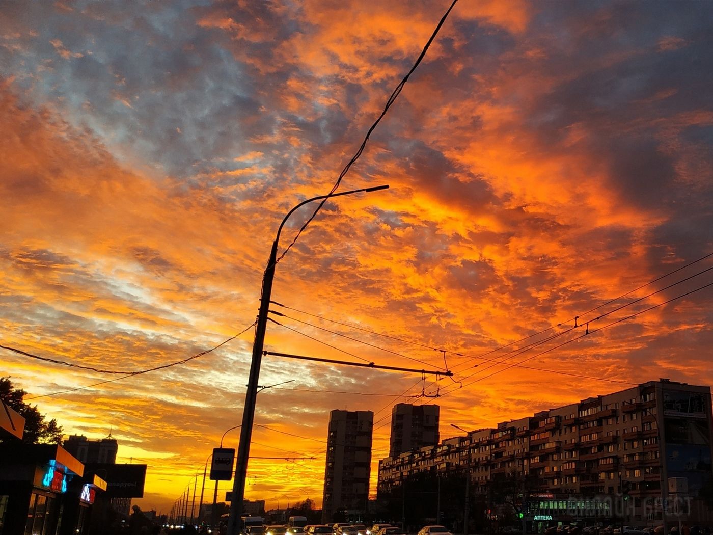 Подборка красивых закатов в Бресте