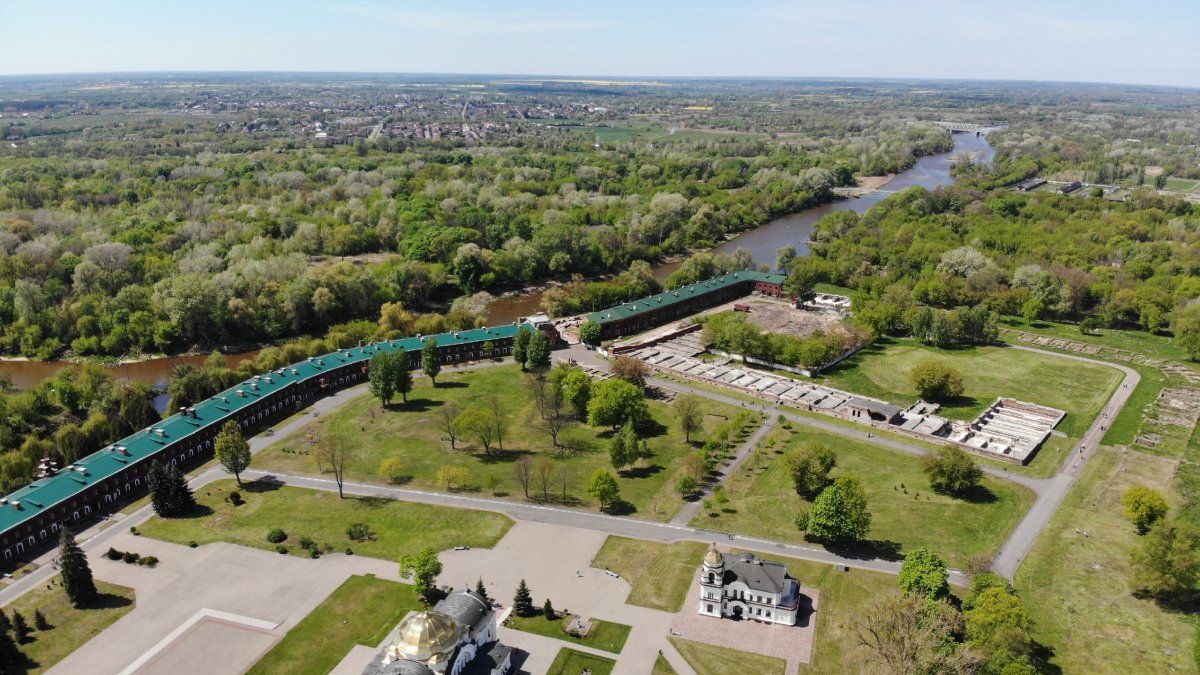 Брестская крепость с высоты птичьего полёта