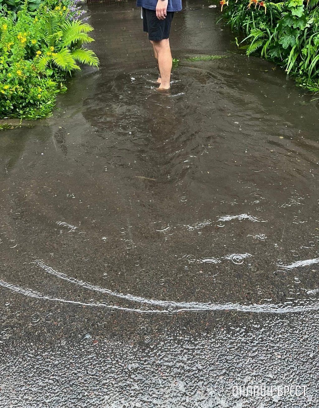 Читатель: Брест, ул.Гоголя. И так после каждого сильного дождя. Куда можно обратиться, чтобы решили данную проблему?