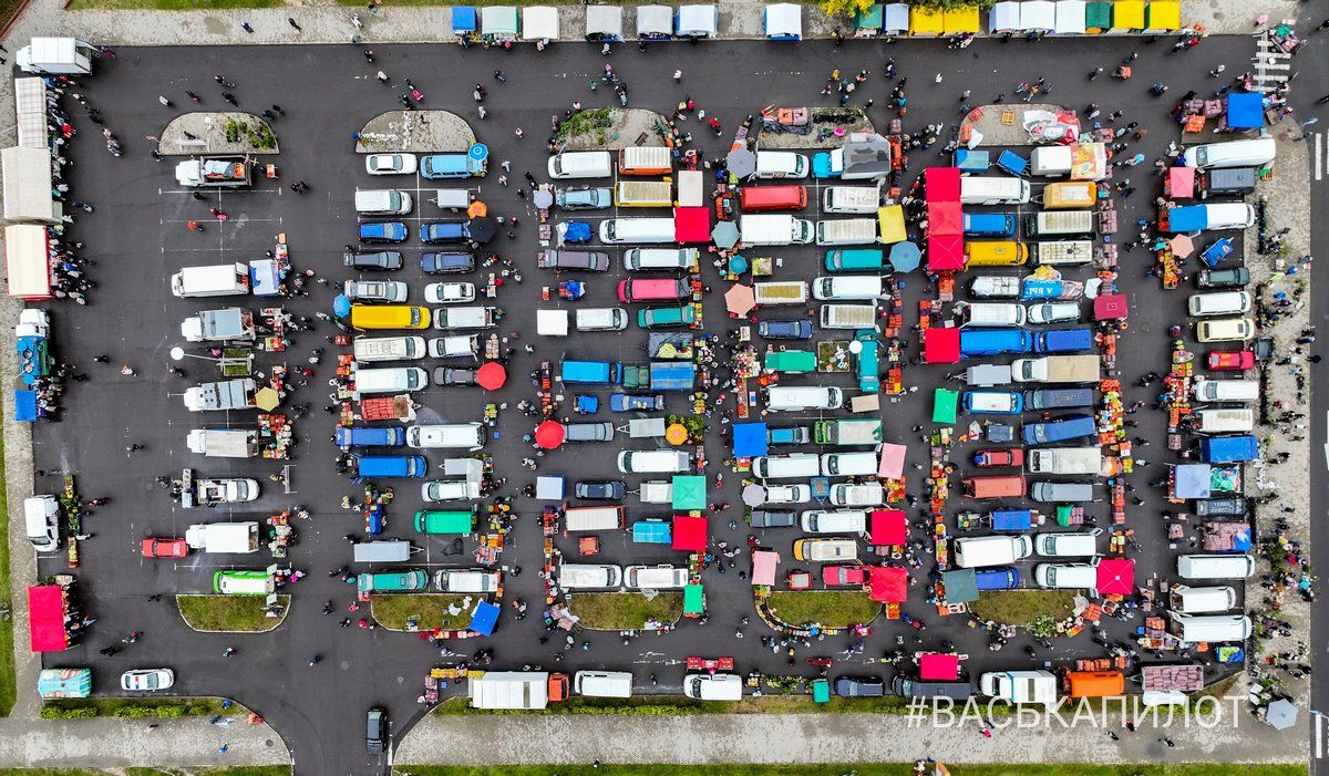 Посмотрим на осеннюю ярмарку в Бресте с высоты