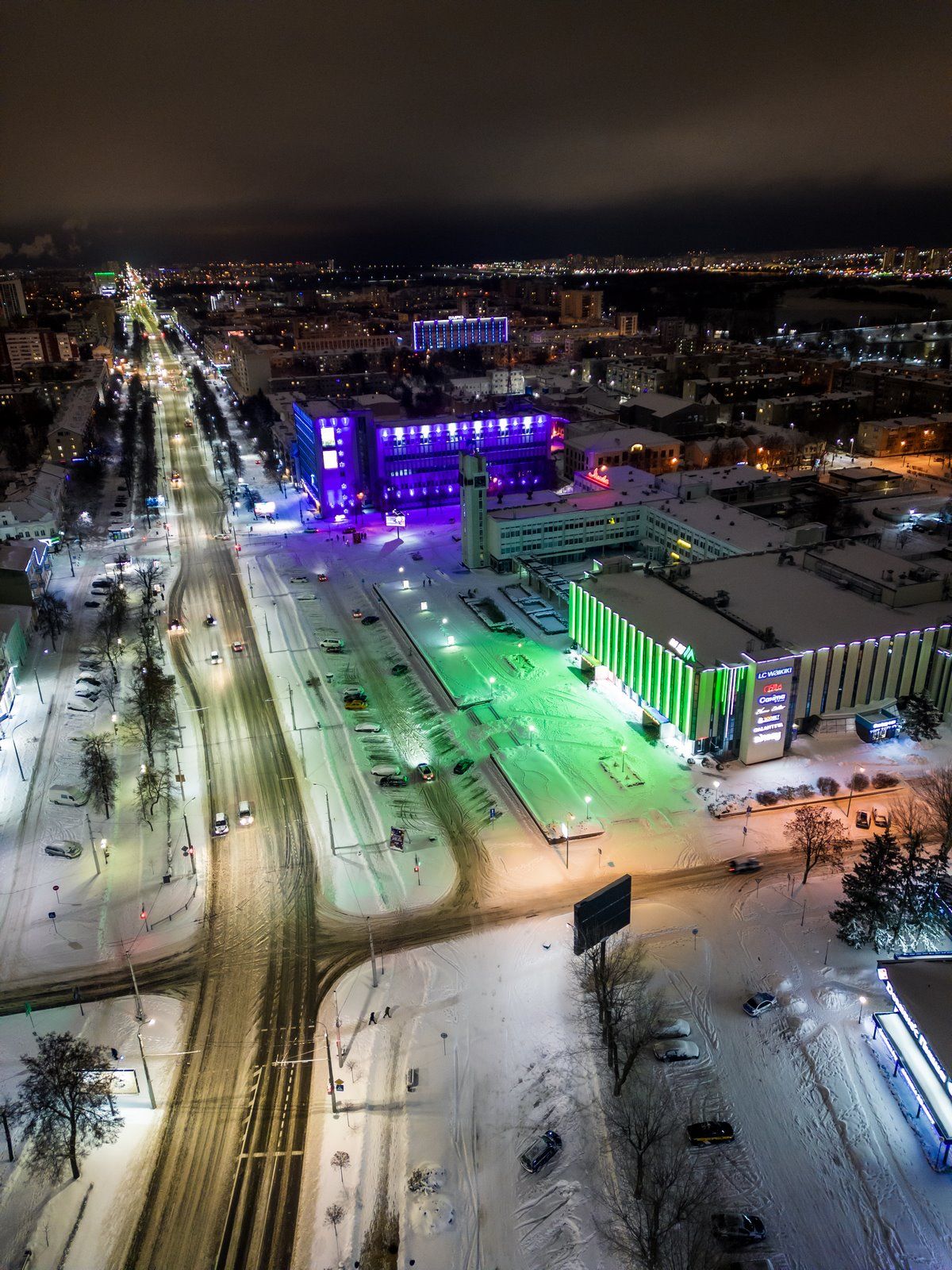 Посмотрите, как красиво! Зимний Брест с высоты!