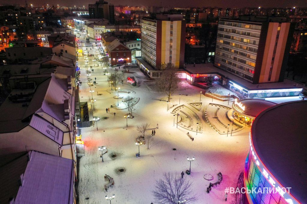 В Бресте выпал снег