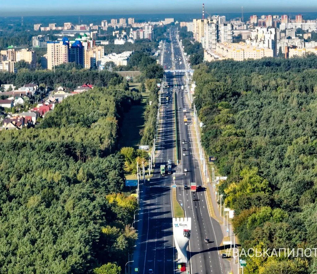 Въезд в Брест с высоты