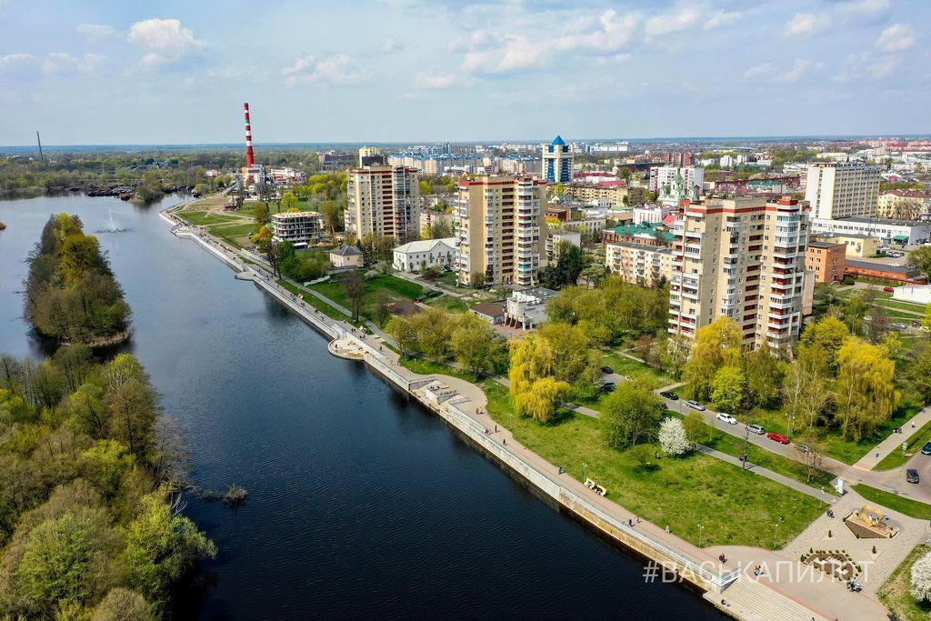 Как выглядит с высоты новый участок Набережной Бреста