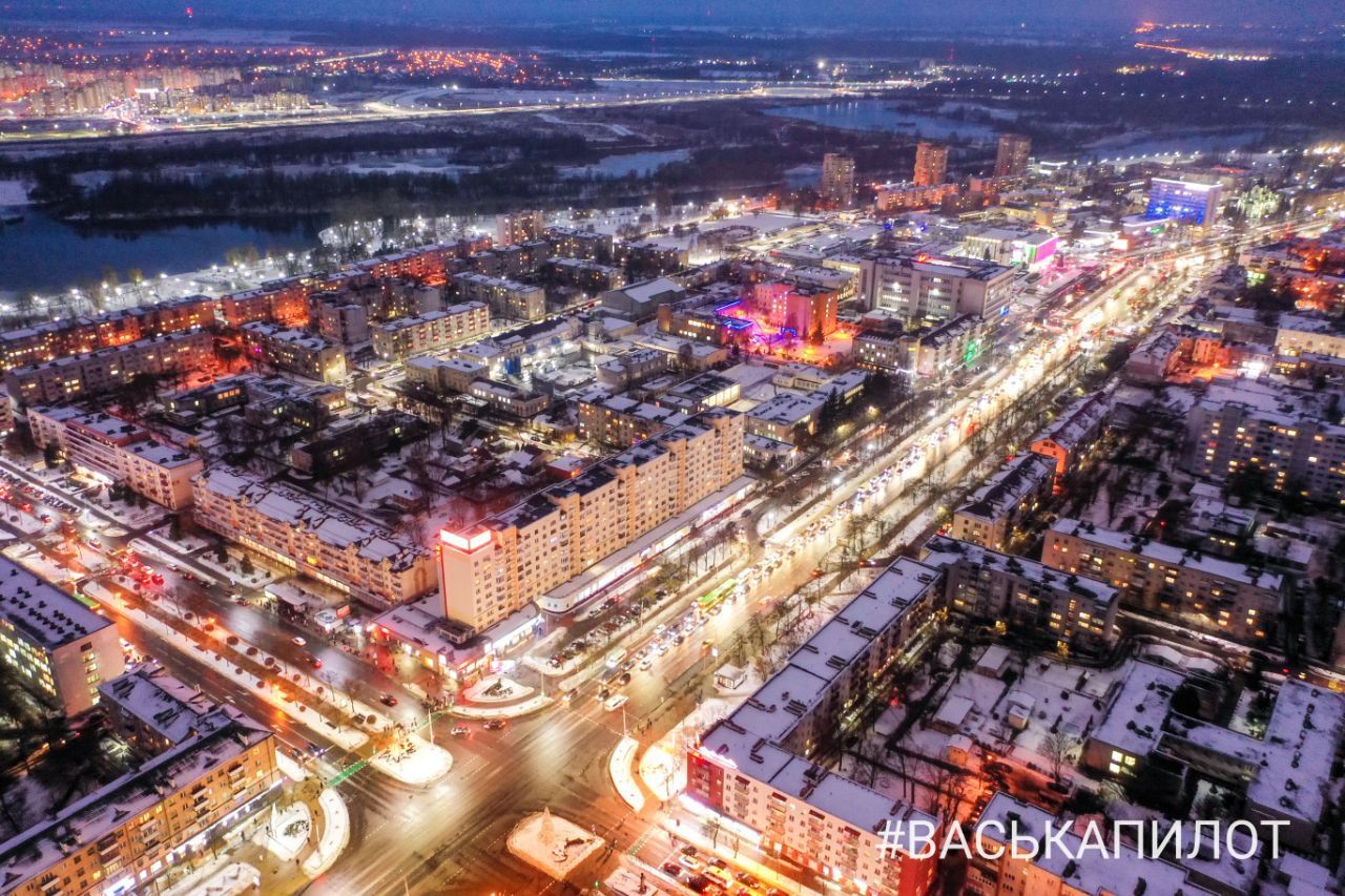 Зимний Брест с высоты