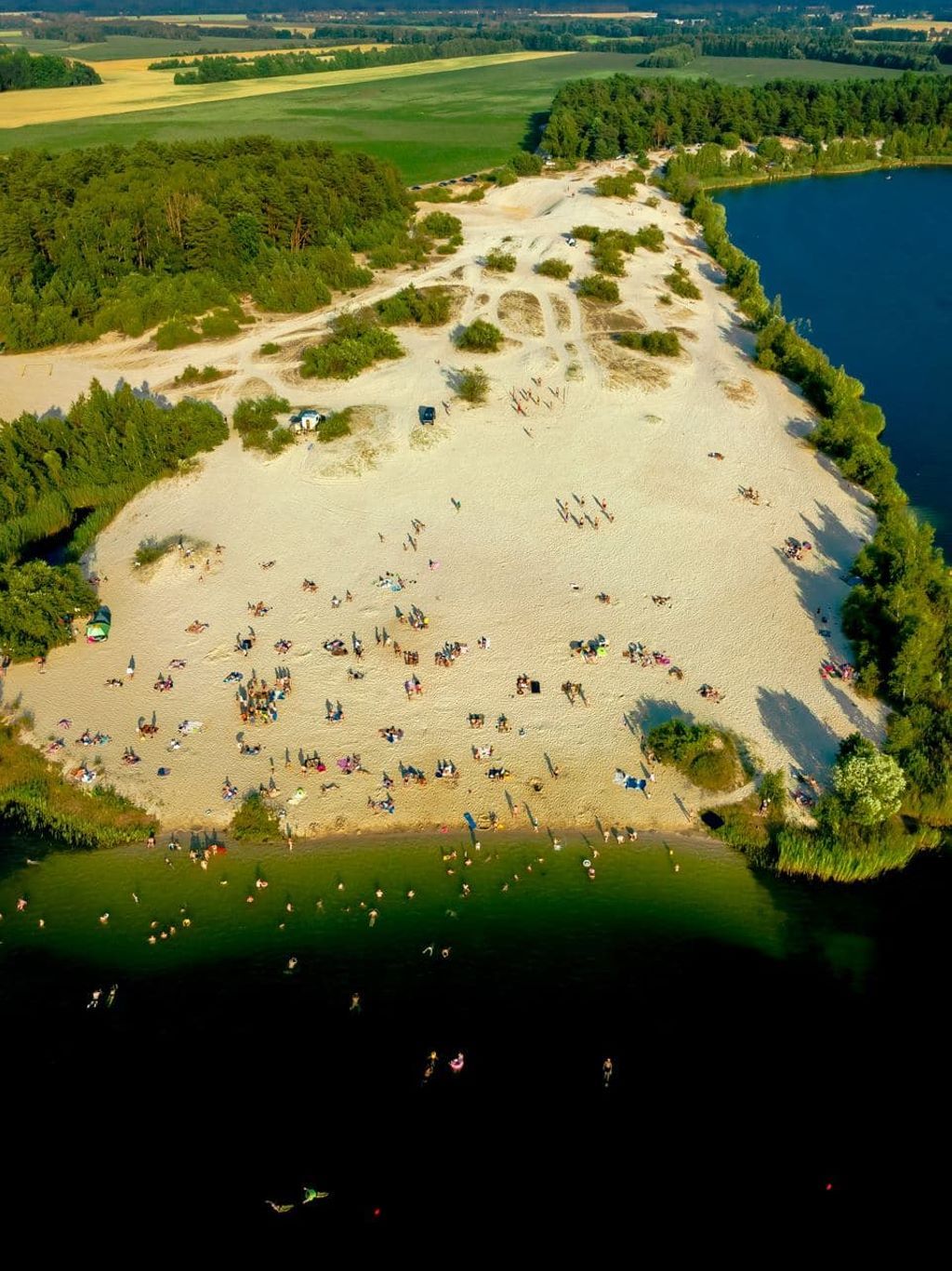 Один из лучших пляжей в Беларуси. Кобринский район, Каташи