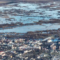 Брестская область, Пинск. Смотрите, как разлилась река Пина