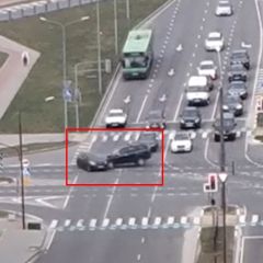 В Бресте жестко столкнулись автомобили. Как это произошло? Смотрите видео