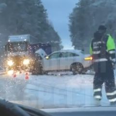 Читатель: Сегодня на автодороге Пружаны - Видомля произошло ДТП