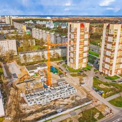 Процесс возведения многоквартирного жилого дома по улице Советской Конституции в Бресте