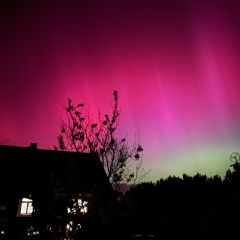Читатель: Невероятно красиво! Сегодня в Пинске было северное сияние