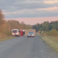 Очевидец: В Брестском районе перевернулась машина. Случилось ДТП между Медно и Знаменкой