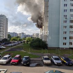 Читатель: Сегодня в Бресте на ул. Суворова горела квартира