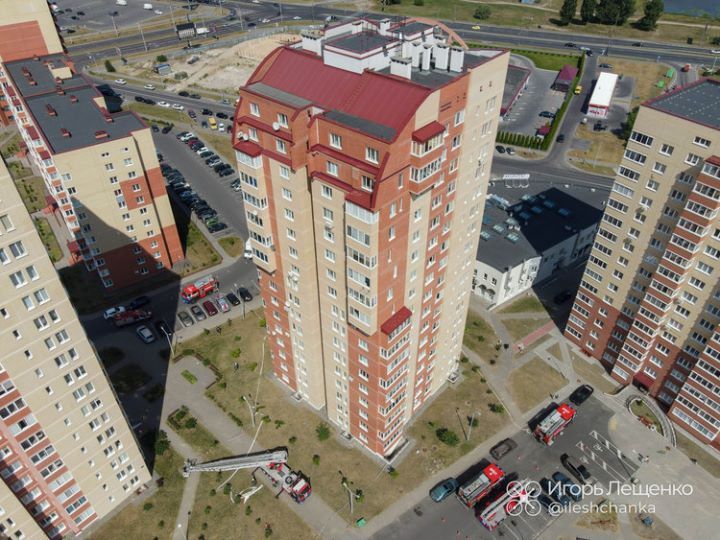 В Бресте на Морозова проходили учения МЧС