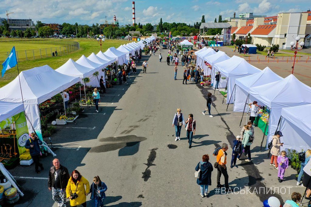 В Бресте возле Ледового проходит выставка-ярмарка «Садовый маркет»
