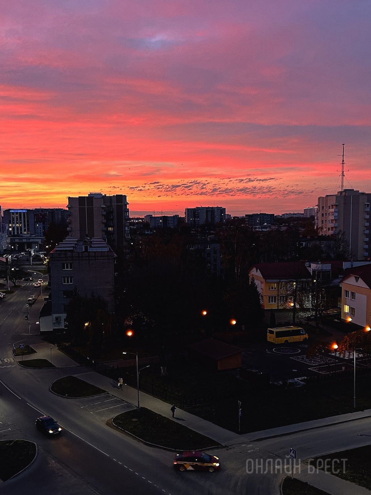 Читатель: Прекрасный рассвет был сегодня в Бресте