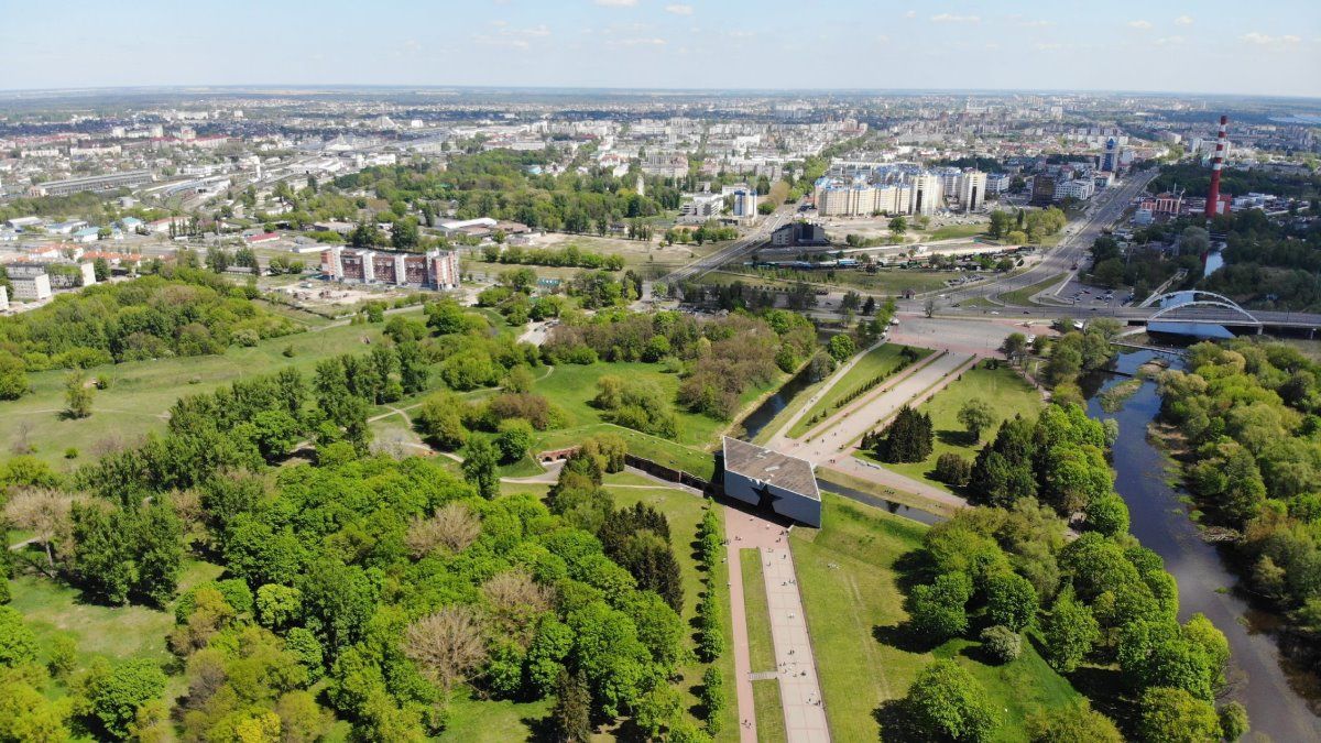 Брестская крепость с высоты птичьего полёта