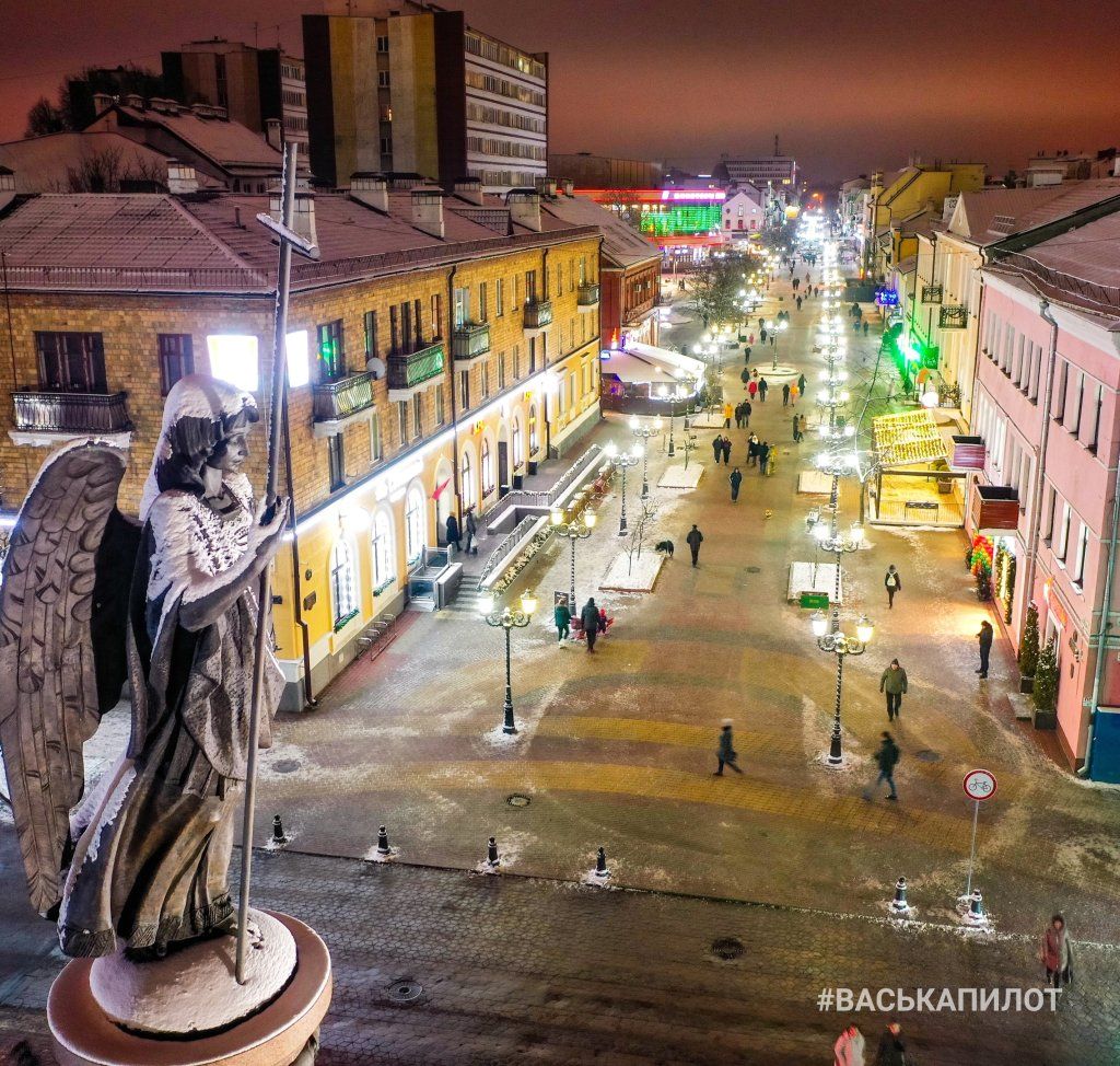 Посмотрите, как сегодня выглядит зимний Брест с высоты