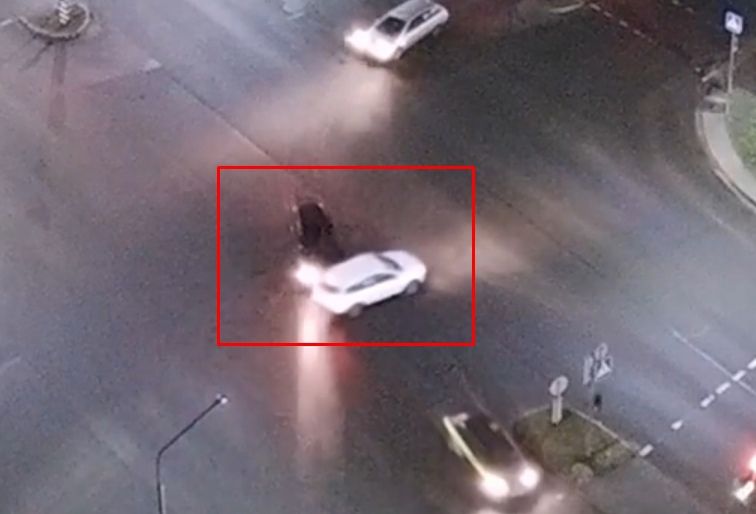 Появилось видео, как вчера утром произошло ДТП на Махновича-Сальникова в Бресте