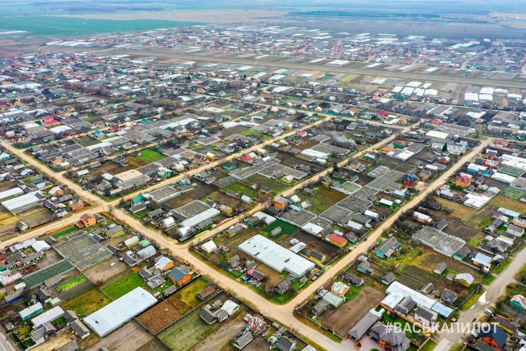 Огуречная столица Беларуси. Брестская область, агрогородок Ольшаны. Видео с высоты