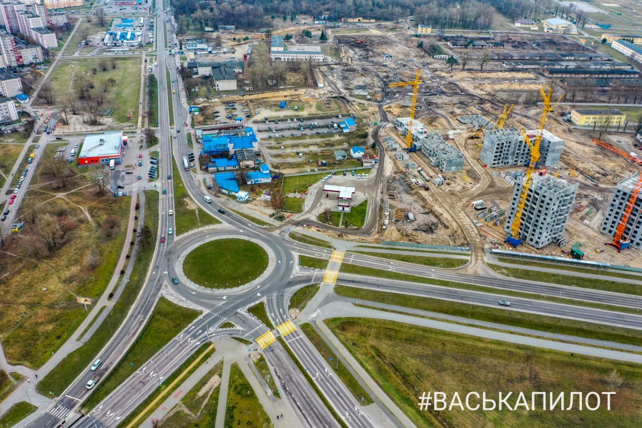 Как меняется юго-западная часть Бреста. Видео с высоты