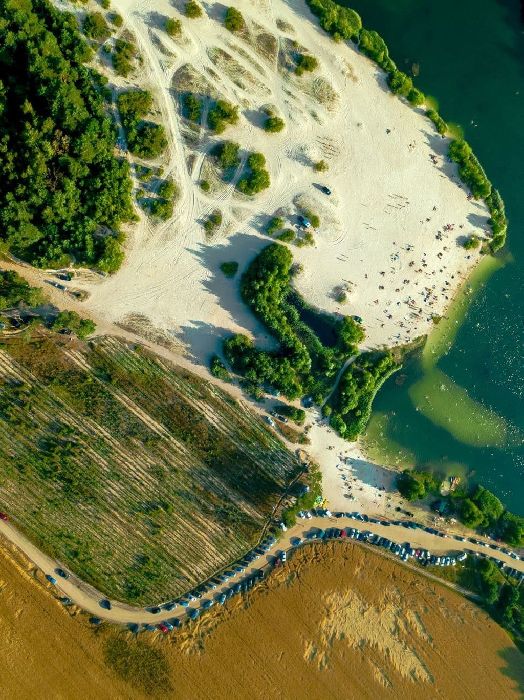 Один из лучших пляжей в Беларуси. Кобринский район, Каташи