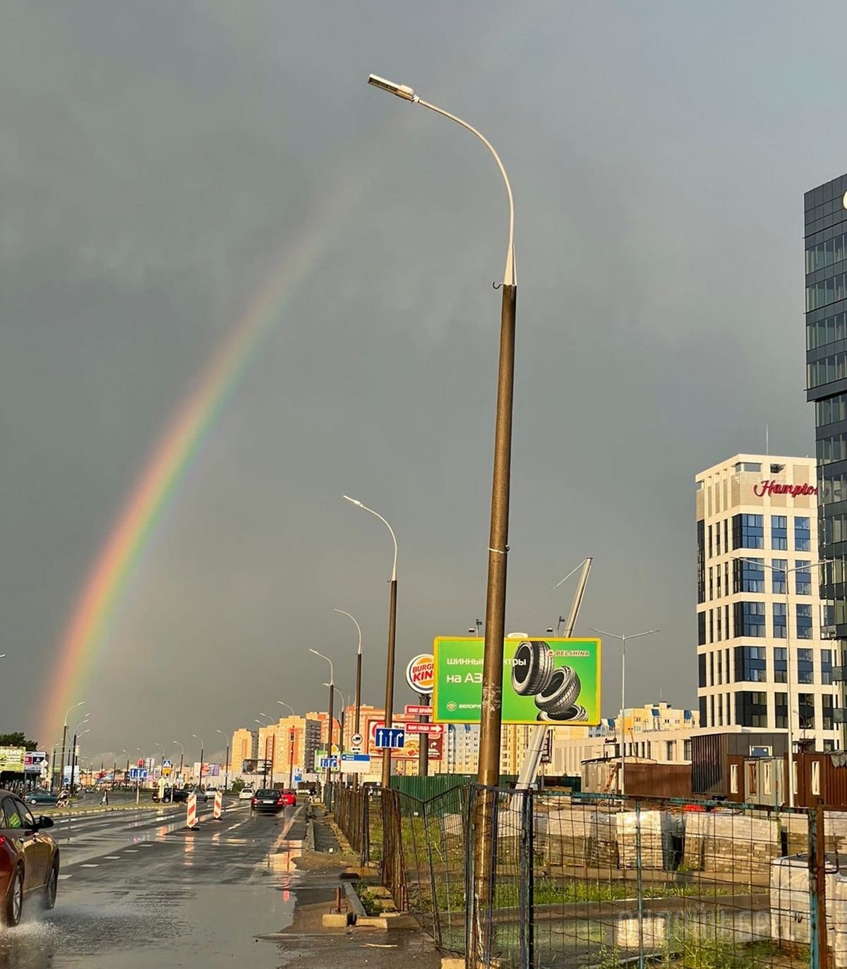Читатель: Сегодня в Бресте была двойная радуга. Было красиво!
