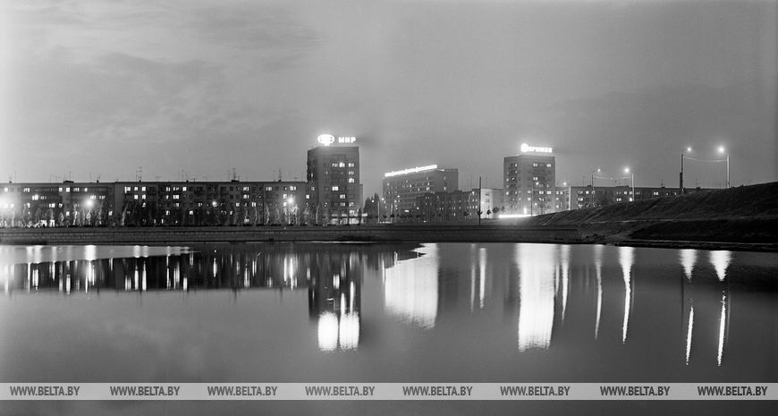 Въезд в Брест со стороны Варшавского шоссе, июль 1972 года.