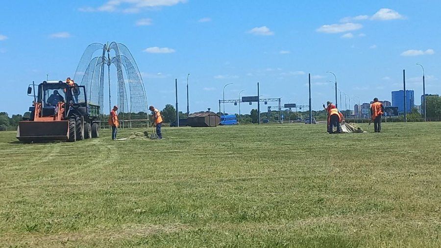 В Бресте продолжается покос травы. Где именно